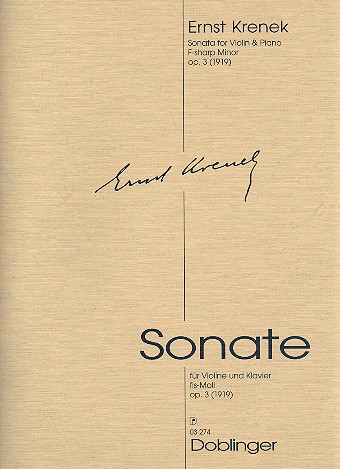 Sonate fis-Moll op.3 für Violine