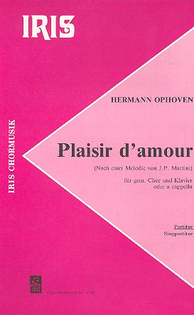 Plaisir d'amour für gem Chor und