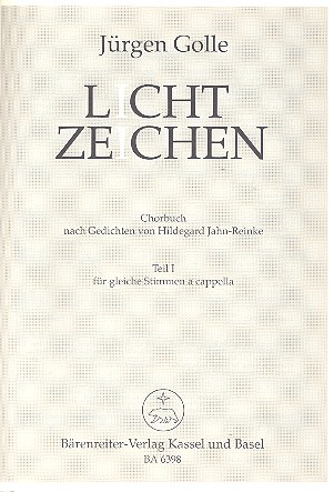Lichtzeichen Band 1 Chorbuch