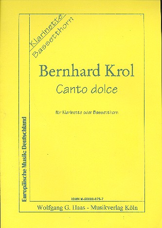 Canto dolce für Klarinette