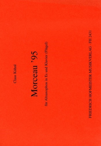 Morceau '95 für Altsaxophon und Klavier