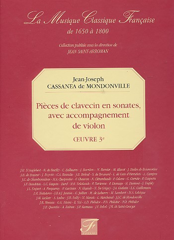 Pièces de clavecin en sonates avec