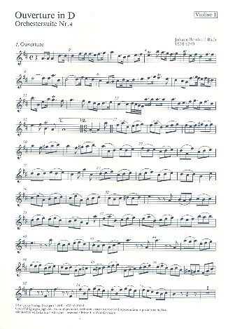 Ouvertüre D-Dur aus der Orchestersuite