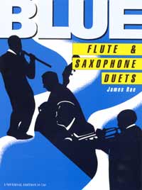 Blue flute and saxophone duets