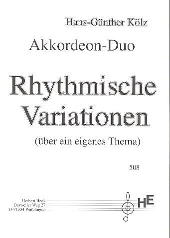 Rhythmische Variationen über ein