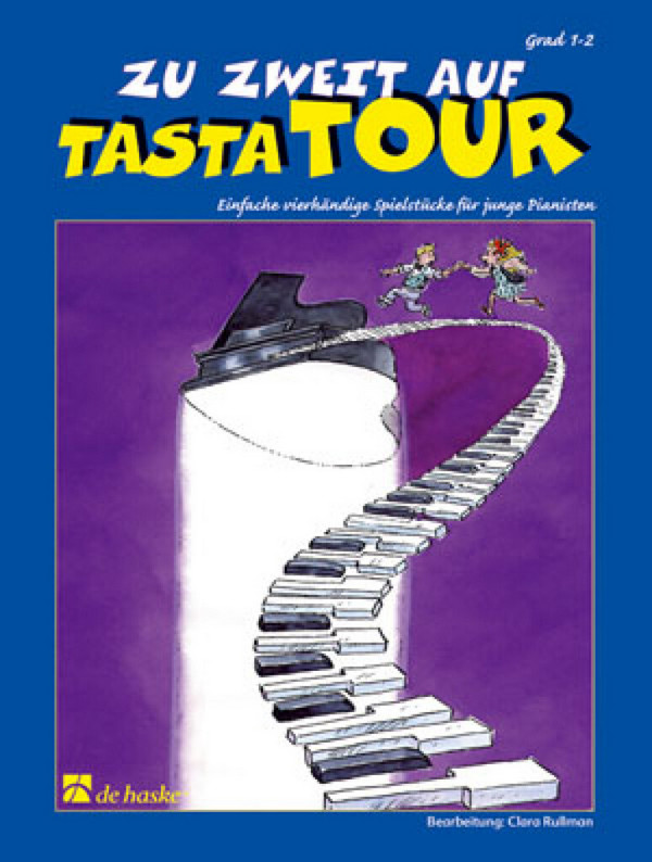 Zu zweit auf Tastatour einfache vierhändige