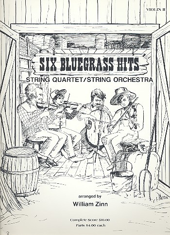 6 Bluegrass Hits for string quartet