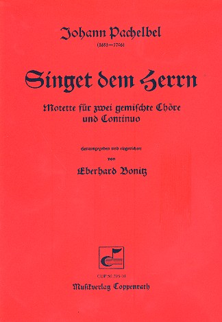 Singet dem Herrn Motette für