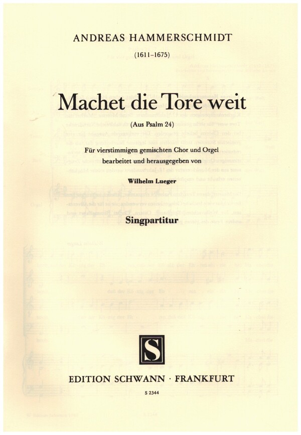 Machet die Tore weit