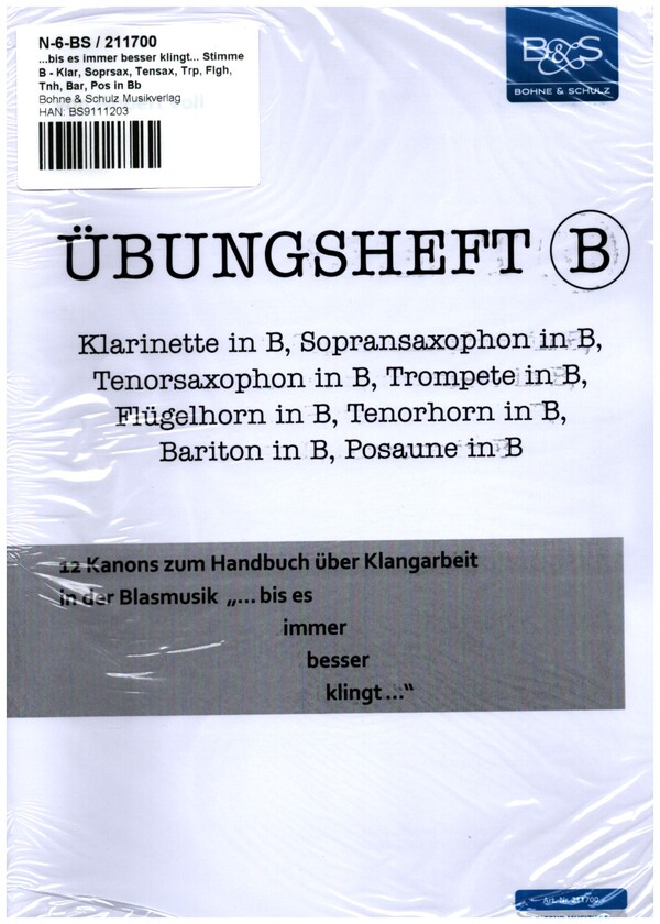 Bis es immer besser klingt Übungsheft B
