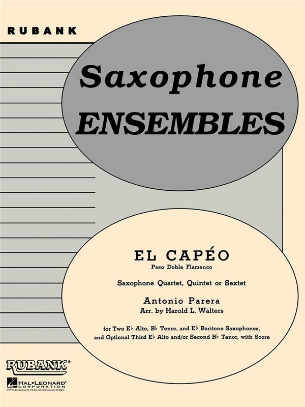 El Capeo for 4 saxophones