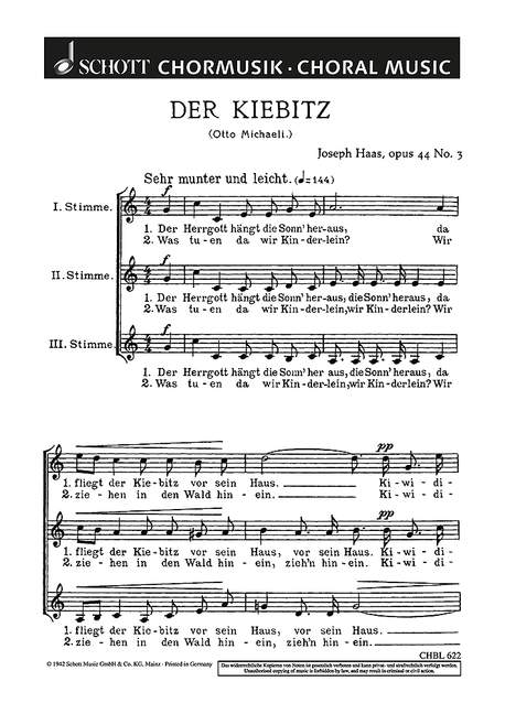 Sechs Lieder op. 44