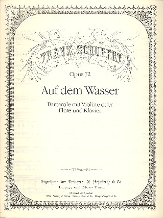 Auf dem Wasser op.72 
