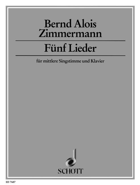 5 Lieder (1942-46)