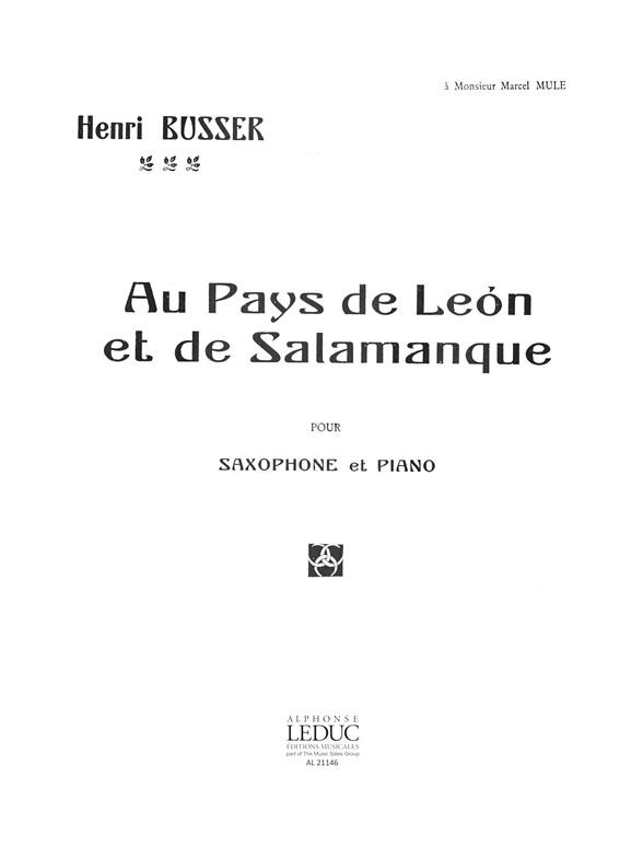 Au pays de Leon et de Salamanque