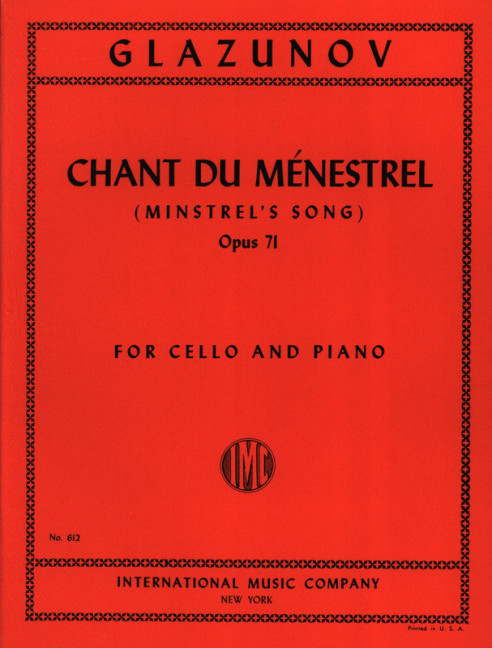Chant du Ménestrel op.71