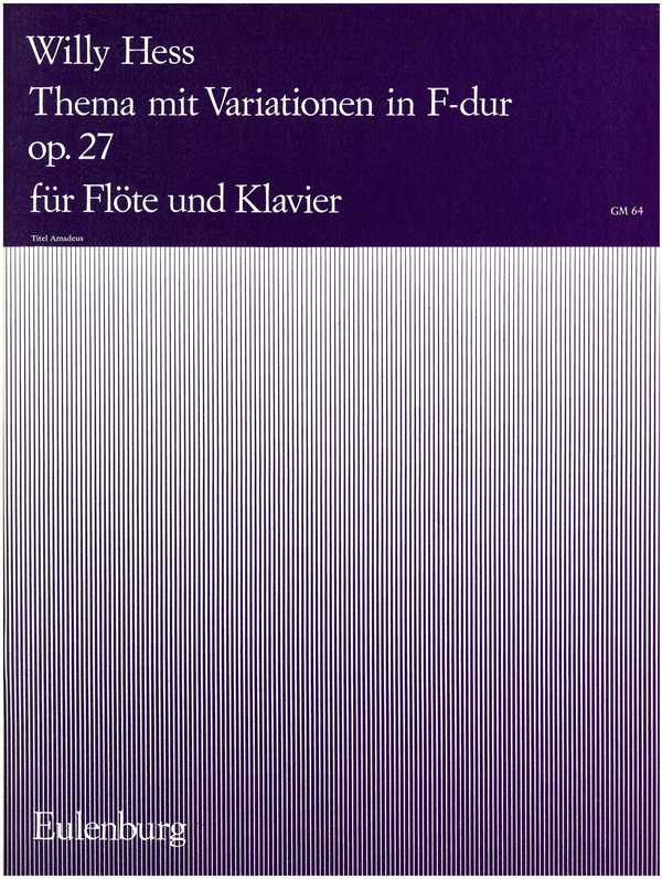 Thema mit Variationen F-Dur op.27