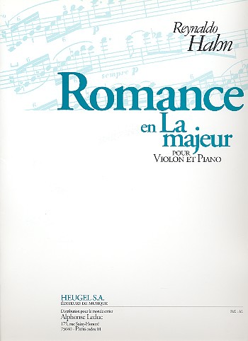 Romance la majeur pour violon