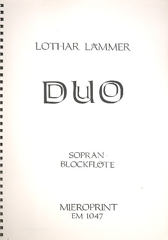 Duo für Sopranblockflöte und Klavier