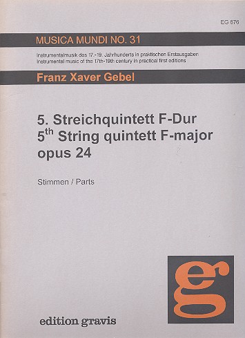 Streichquartett F-Dur Nr.5 op.24