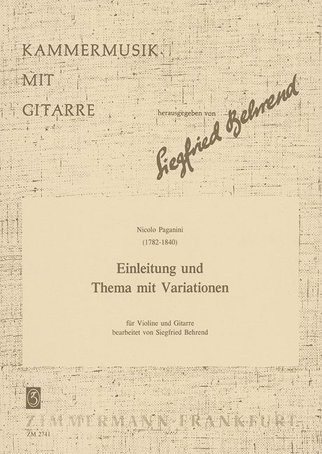 Einleitung und Thema mit Variationen