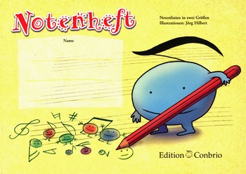 Notenheft mit Notenlinien in 2 Größen