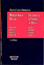 Wörterbuch Musik englisch-deutsch
