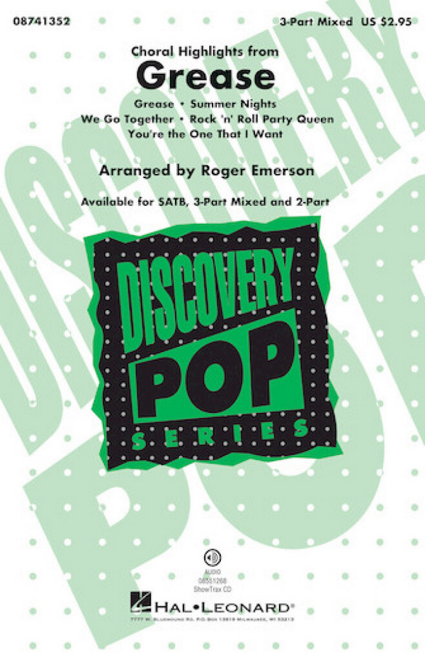 Grease Choral Highlights for 3-part