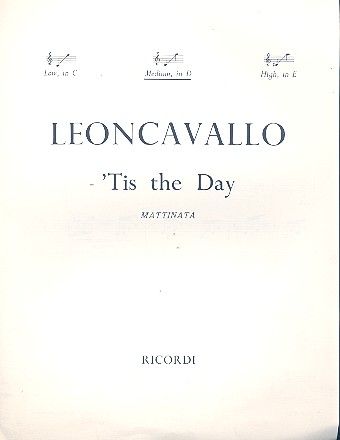 'tis the Day mattinata for medium