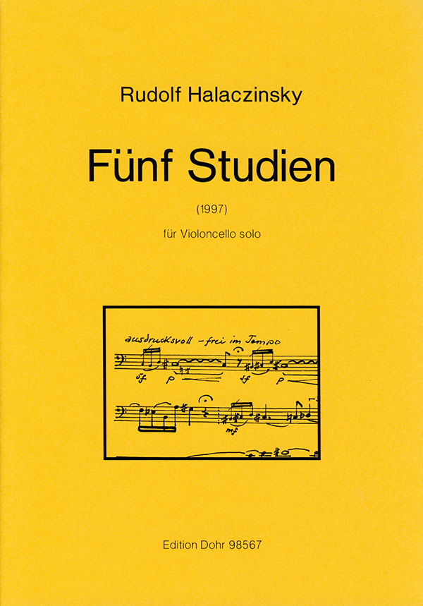 5 Studien op.85 für Violoncello solo