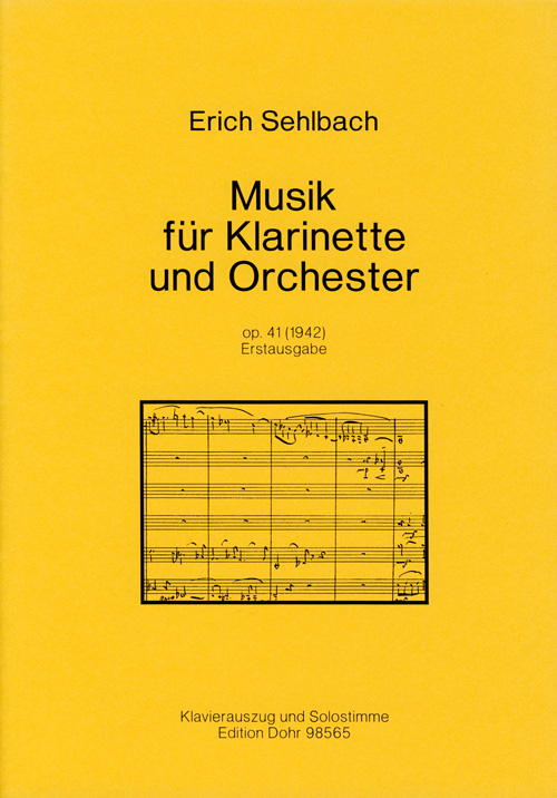 Musik für Klarinette und Orchester op.41 (1942)