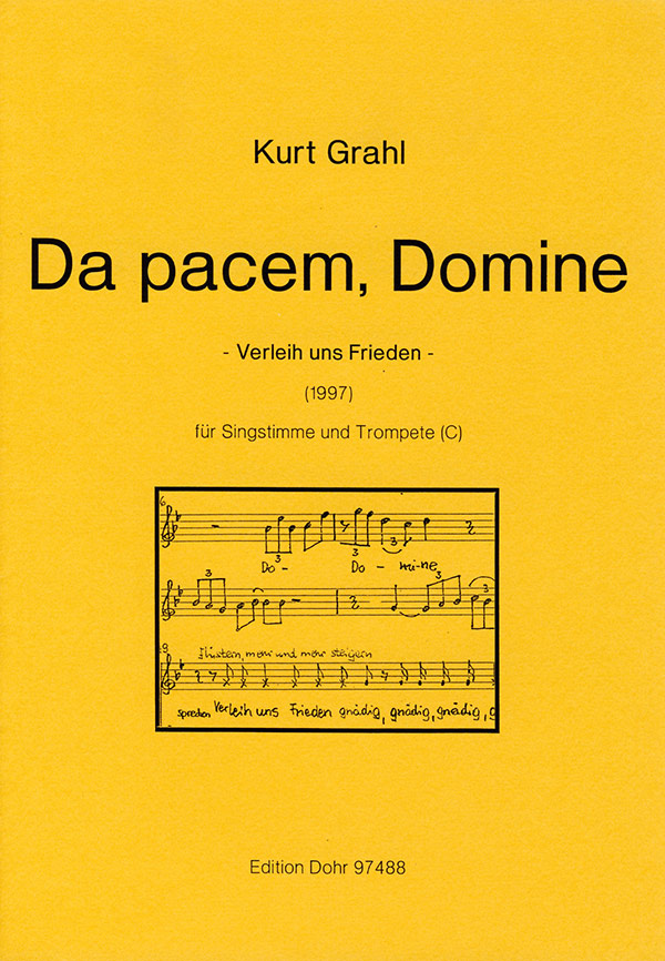 Da pacem domine für Singstimme