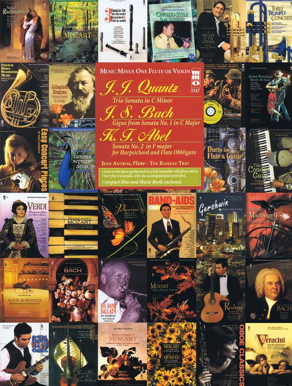 MUSIC MINUS ONE FLUTE OR VIOLIN