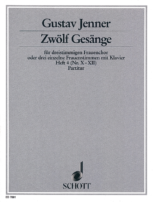 Zwölf Gesänge op. 3 Heft 4