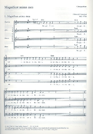 Magnificat für Soli (SATB),