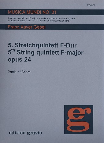Quintett F-Dur Nr.5 op.24 für