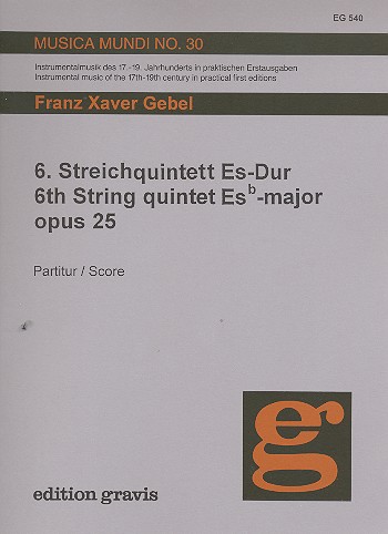Quintett Es-Dur Nr.6 op.25 für