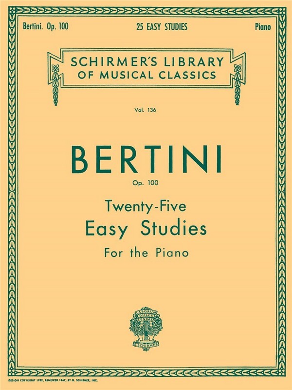 25 easy Studies op.100