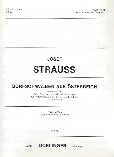 Dorfschwalben aus Österreich op.164