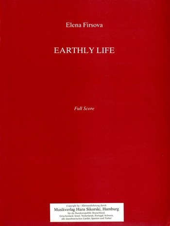 Earthly Life op.31 cantata for soprano