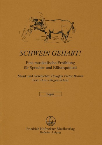 Schwein gehabt für Sprecher, Flöte, Oboe,