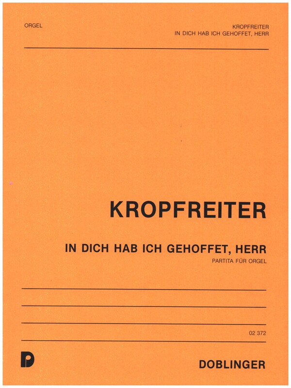 In dich hab ich gehoffet Herr