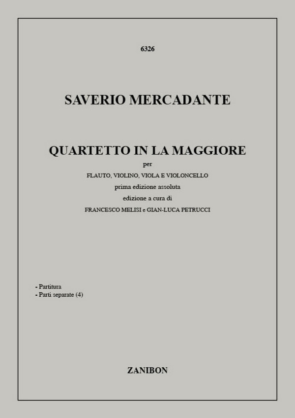 Quartett A-Dur für Flöte