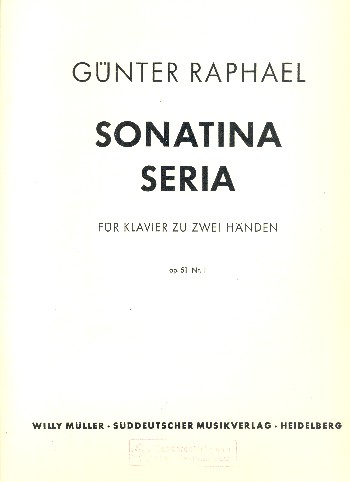 Sonatina seria op.51,1