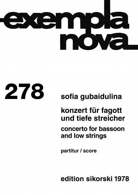 Konzert für Fagott und tiefe