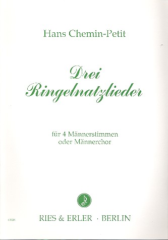 3 Ringelnatzlieder für 4 Männerstimmen