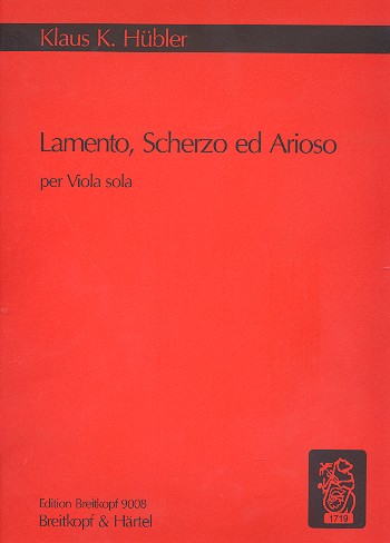Lamento, Scherzo ed Arioso