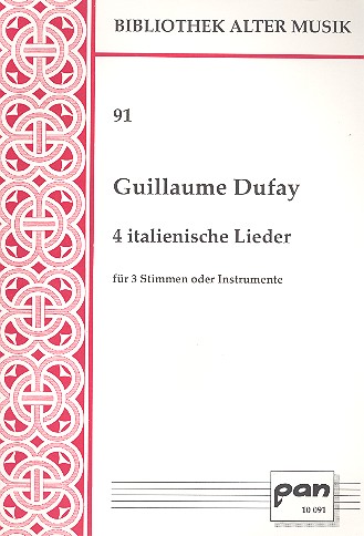 4 italienische Lieder für 3 Stimmen