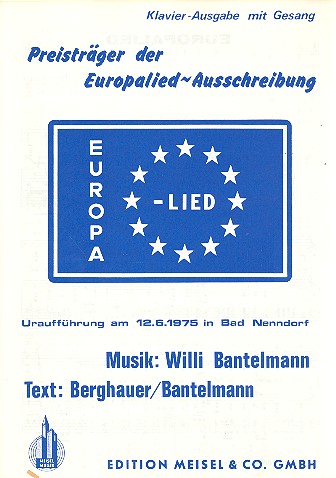 Europa-Lied: für Gesang und