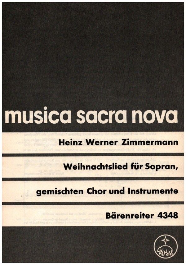 WEIHNACHTSLIED FUER SOPRAN, GEM